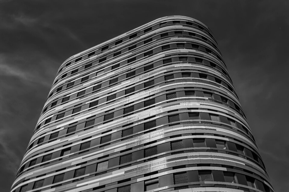 Modern cityscape tower