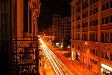 Night barcelona lights