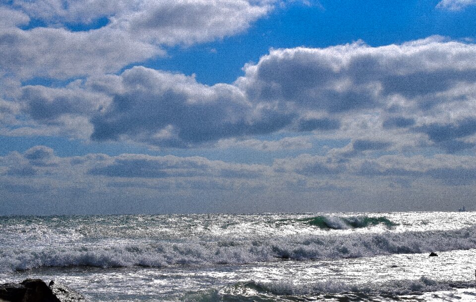 Clouds nature beach
