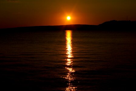 Lake oklahoma sun photo