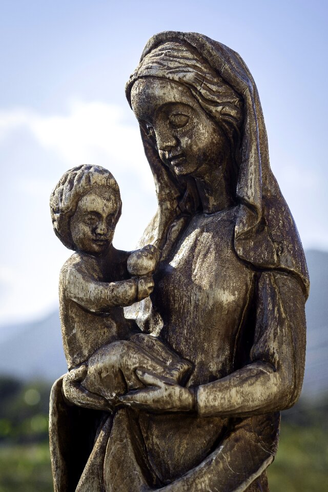 Religion statue wooden