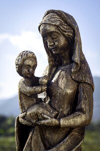 Religion statue wooden photo