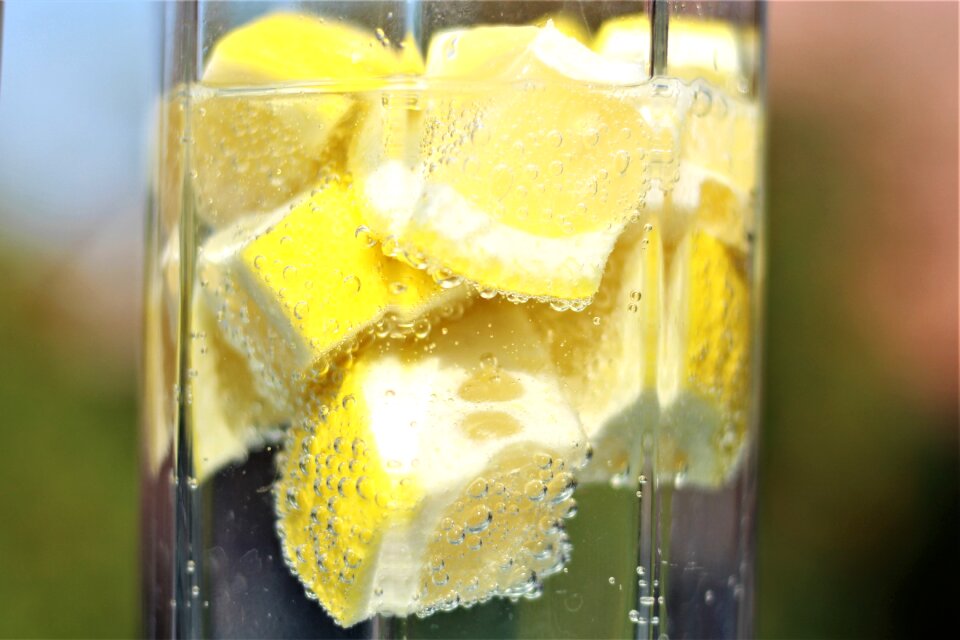 Refreshment glass drink
