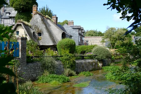 Picturesque houses water