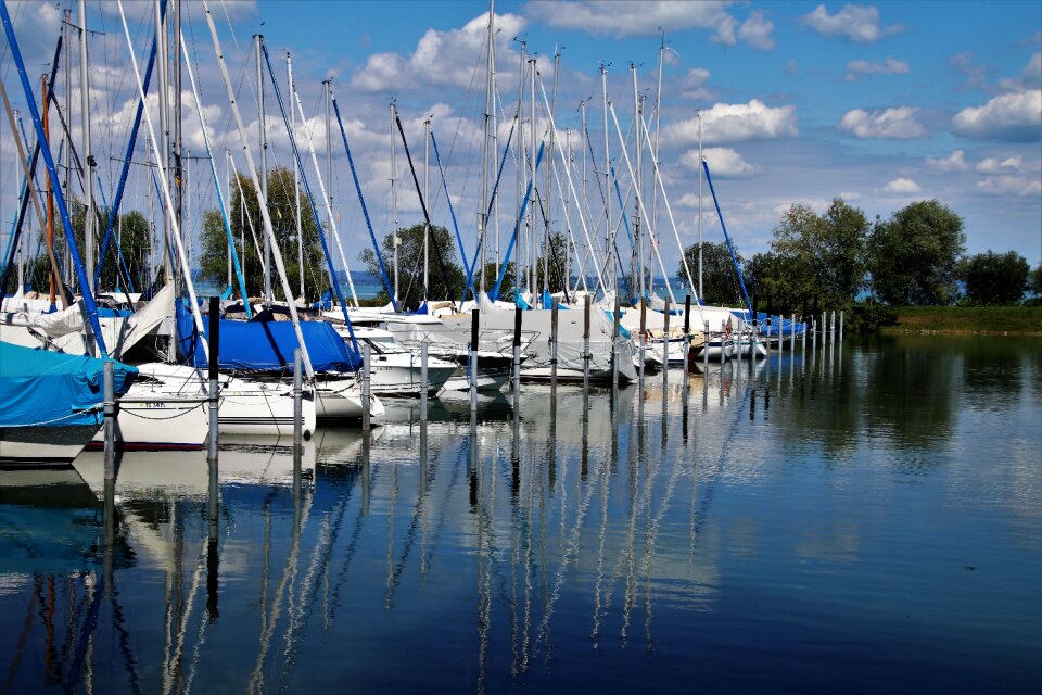Boat reflection boats