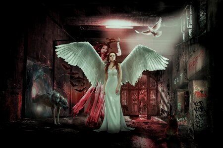 Photomontage weird surreal