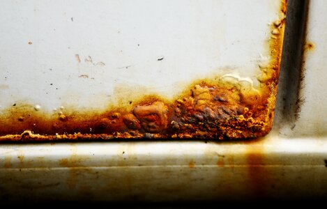 Rusted damage auto repair photo