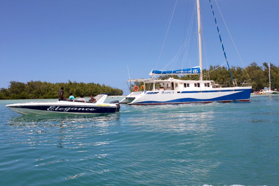 Powerboat sea water