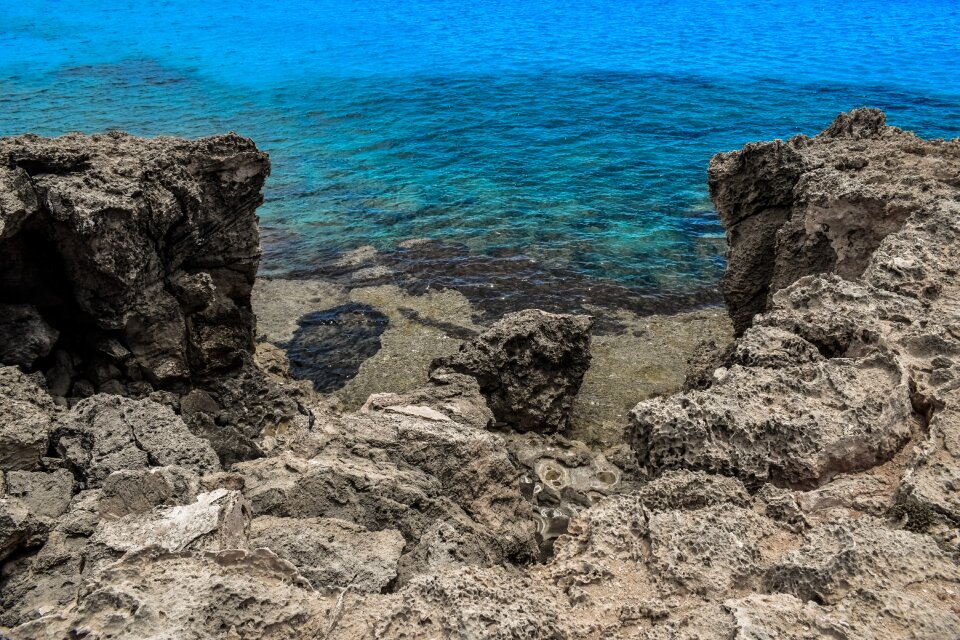 Sea shore landscape photo