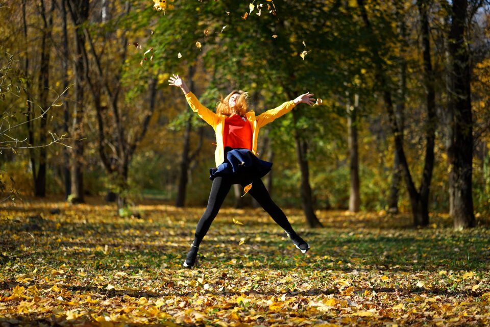 In the fall of landscape park