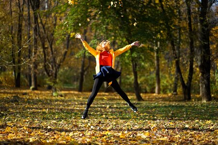 In the fall of landscape park