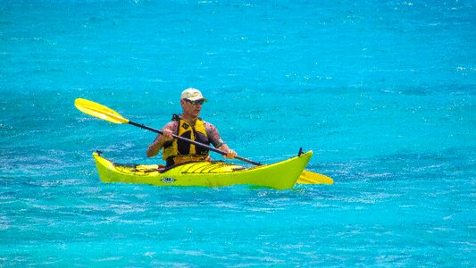Sea summer kayak
