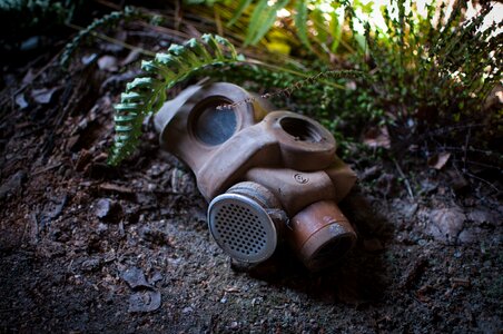 Gas mask abandoned vintage