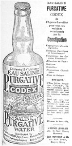 L'eau saline purgative Codex - L'Agence Levoilier