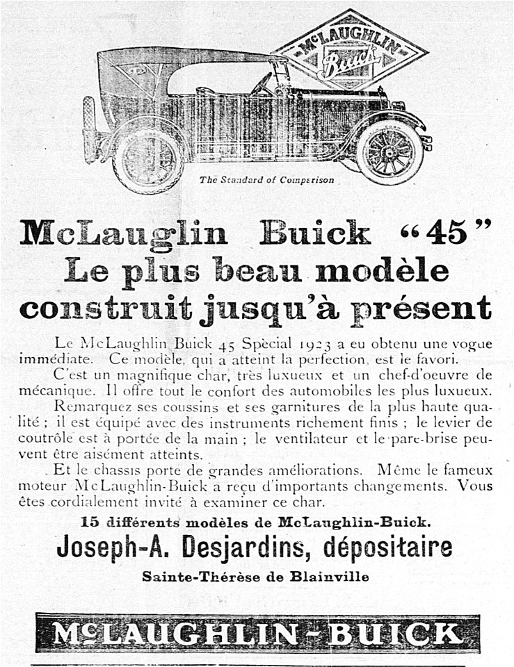 McLauglin Buick "45" 1923