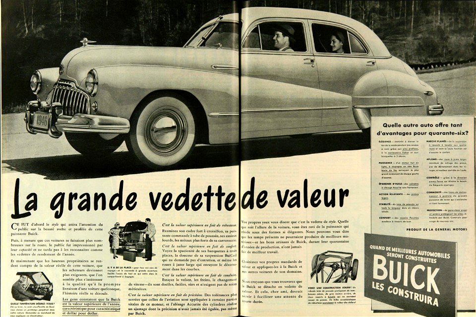 La grande vedette de valeur - Buick 1947