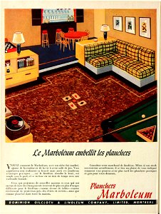 Planchers Marboléum - Dominion Oilcloth & Linoleum Company Limited