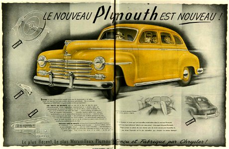Le nouveau Plymouth 1946 est nouveau!