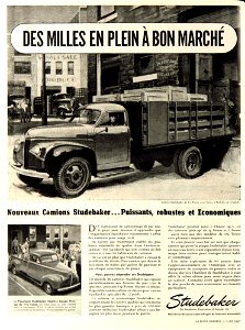 Des milles en plein à bon marché - Nouveaux camions Studebaker 1946