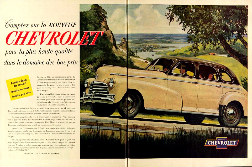 Comptez sur la nouvelle Chevrolet 1946