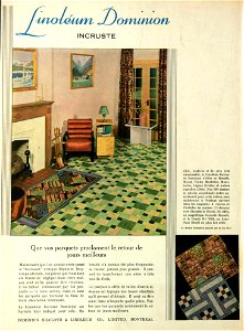 Linoléum Dominion - Dominion Oilcloth & Linoleum Co.