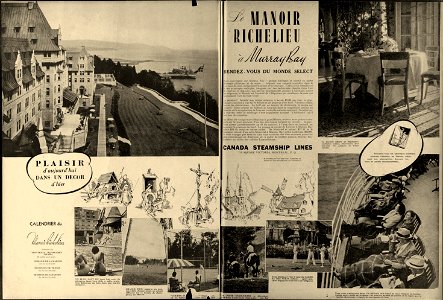 Le Manoir Richelieu à Murray Bay - Canada Steamship Lines