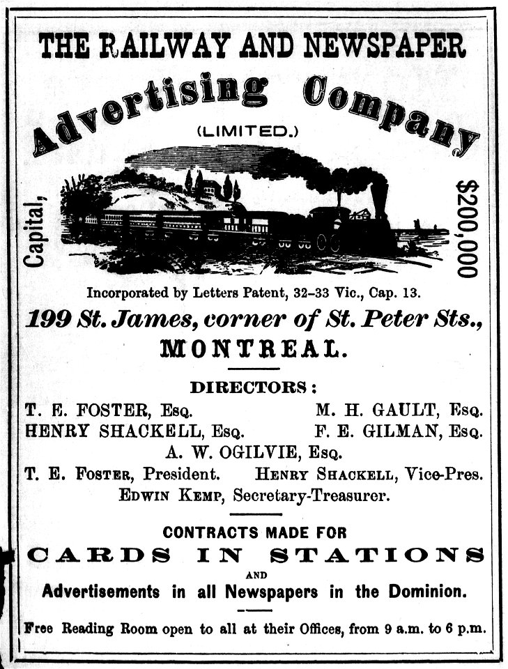 The Railway and Newspaper Advertising Company