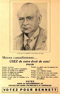 Mères canadiennes... Usez de votre droit de vote pour Bennett