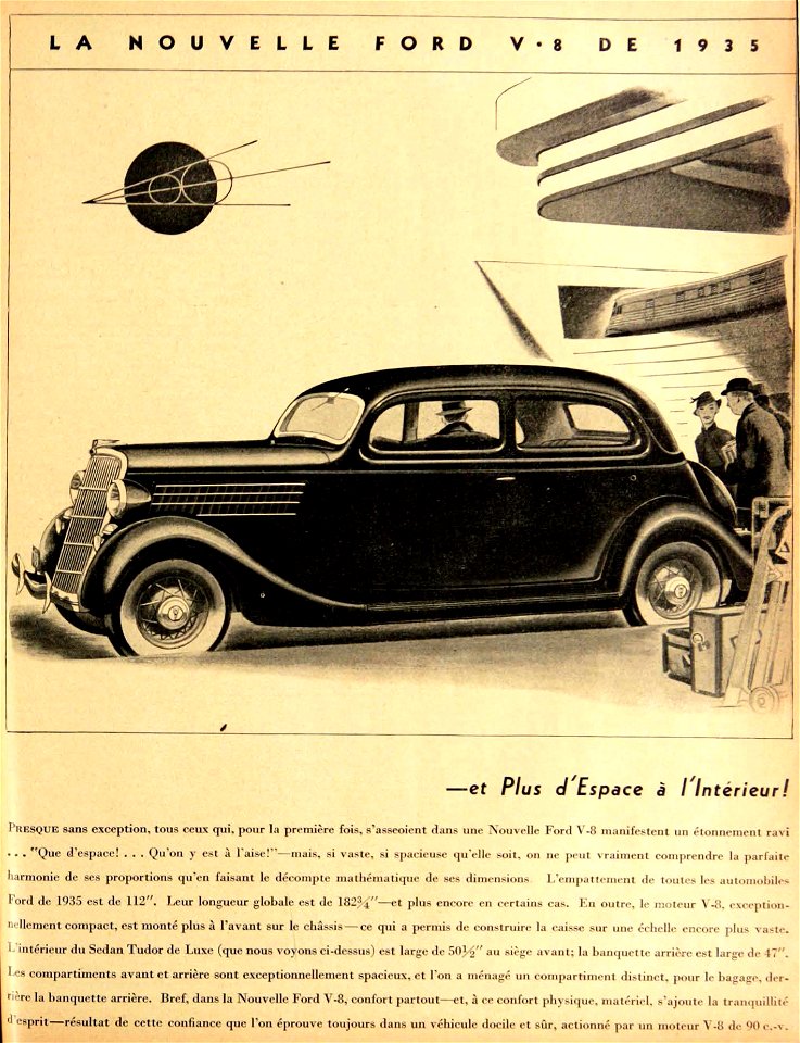 La nouvelle Ford V-8 1935