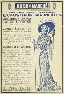 Exposition des modes printemps 1909 - Au Bon Marché, Letendre, Fils & Cie. photo