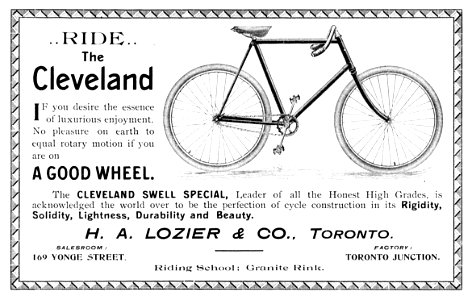 Ride the Cleveland - H. A. Lozier & Co. photo