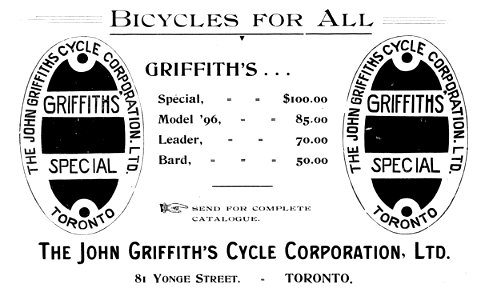 Bicycles For All - The John Griffith's Cycle Corporation