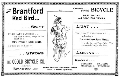 The Brantford Red Bird - The Goold Bicycle Co. photo