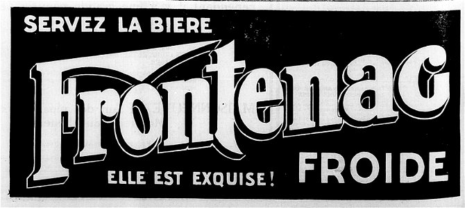 Servez la bière Frontenac froide photo