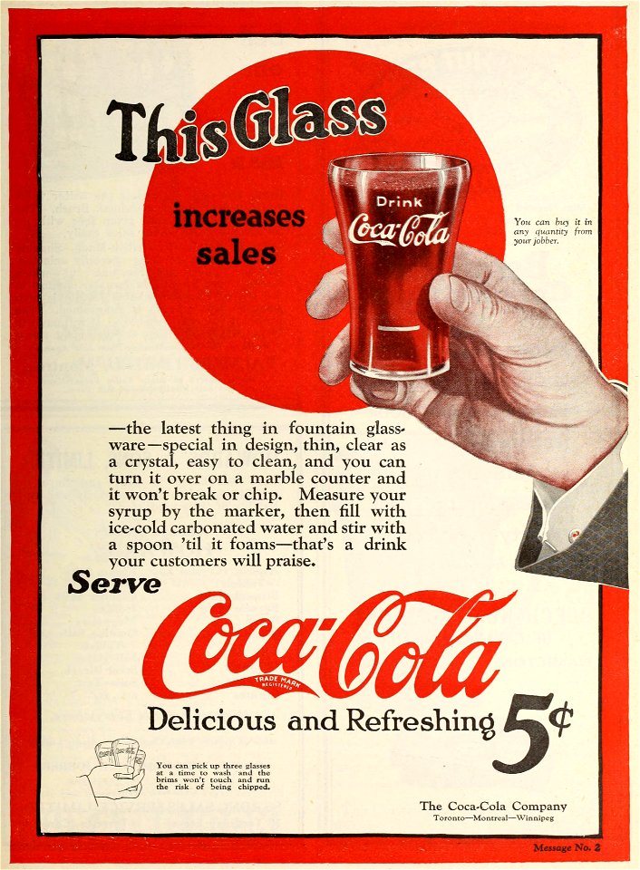 This glass increases sales - Coca-Cola
