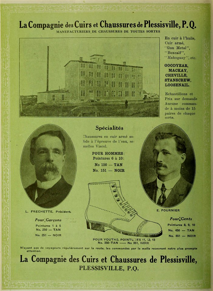 La Compagnie des Cuirs et Chaussures de Plessisville