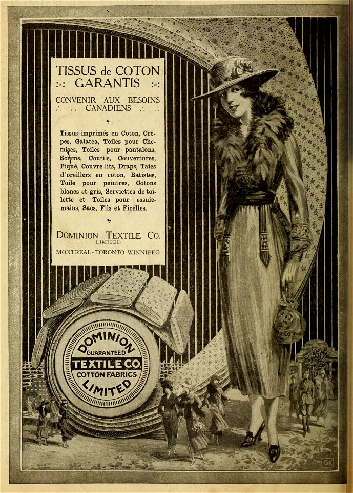 Tissus de coton garantis - Dominion Textile Co.