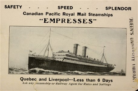 Canadian Pacific Royal Mail Steamships "Empresses" photo