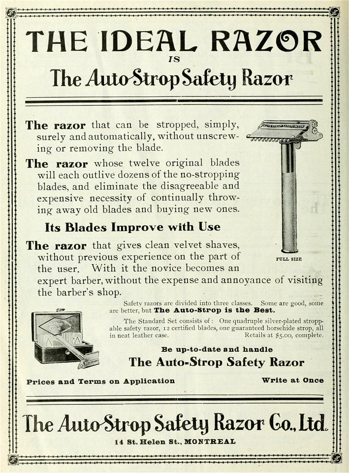 The Ideal Razor - The Auto-Strop Safety Razor Co.