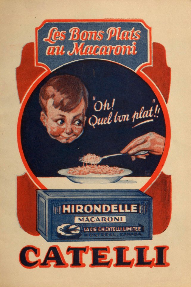 Les bons plats au macaroni Catelli