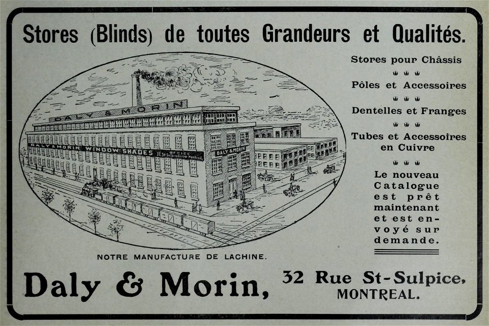 Stores de toutes grandeurs et qualités - Daly & Morin