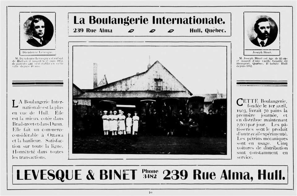 La Boulangerie Internationale, Lévesque & Binet