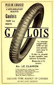 Gaulois tient la route - Gaulois Tyre Agency of Canada photo