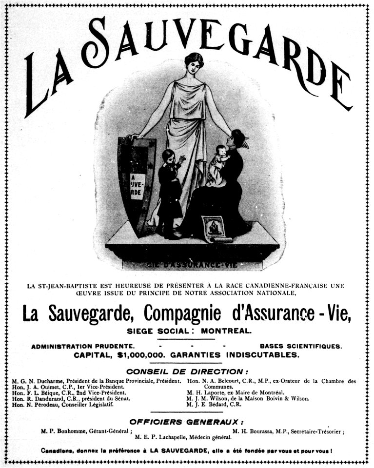 La Sauvegarde, Compagnie d'Assurance-Vie