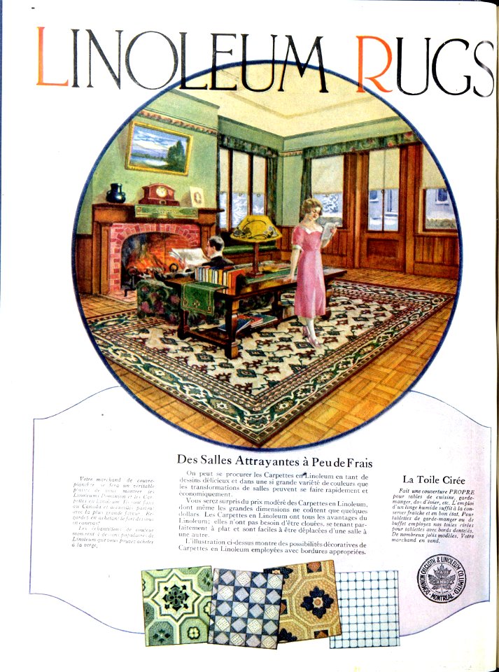 Linoleum Rugs - Dominion Oilcloth & Linoleum Co.