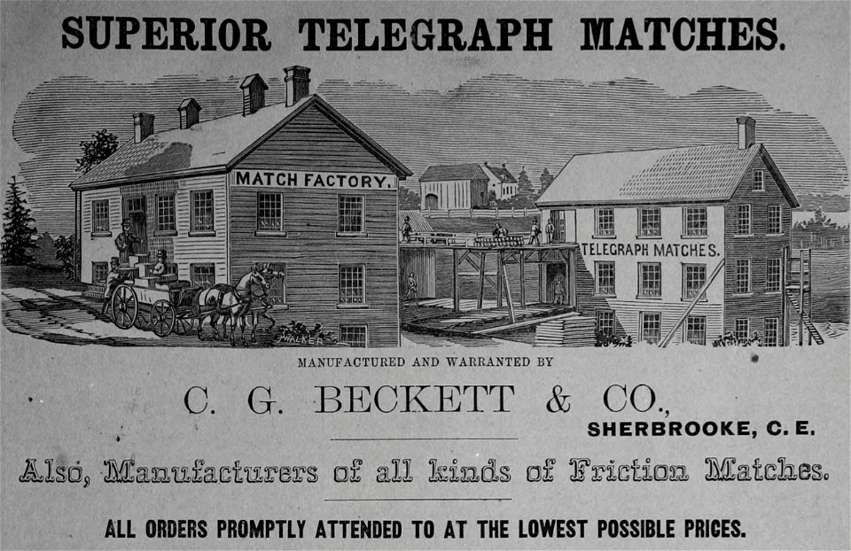 Superior Telegraph Matches - C. G. Beckett & Co.