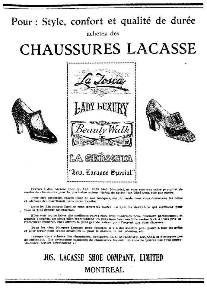Chaussures Lacasse - Jos. Lacasse Shoe Company