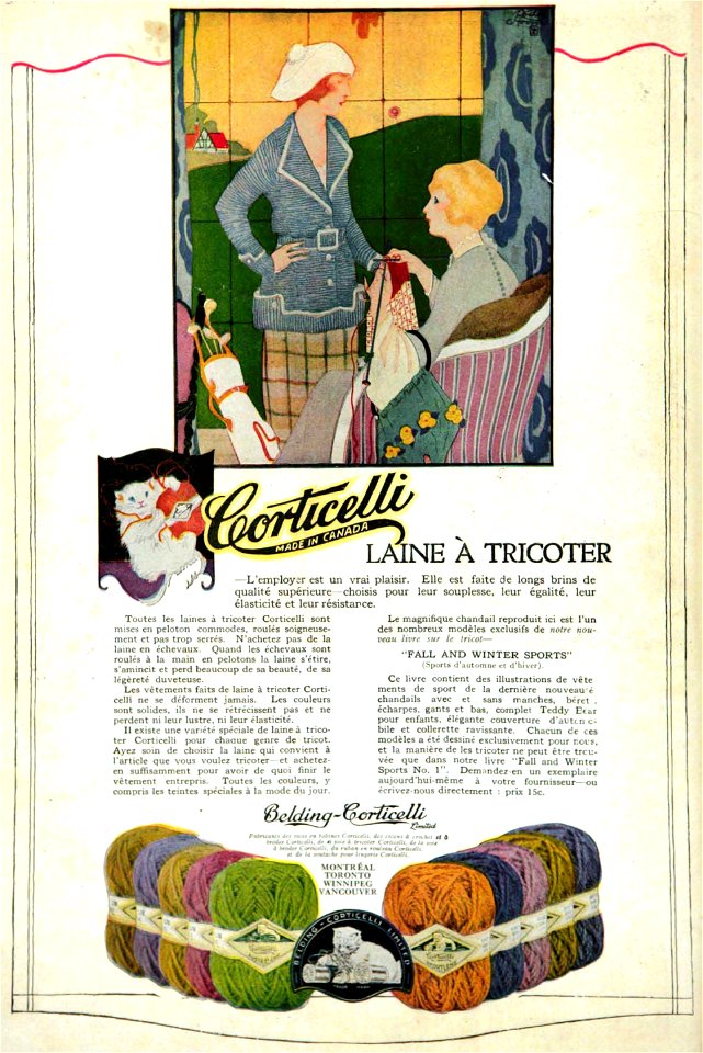 Laine à tricoter - Belding-Corticelli