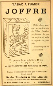 Tabac à fumer Joffre - Genin, Trudeau & Cie