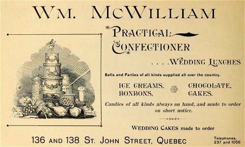 William McWilliam, Practical Confectioner